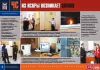 Комплект плакатов «Пожар в учебном заведении»