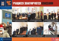 Комплект плакатов «Пожар в учебном заведении»