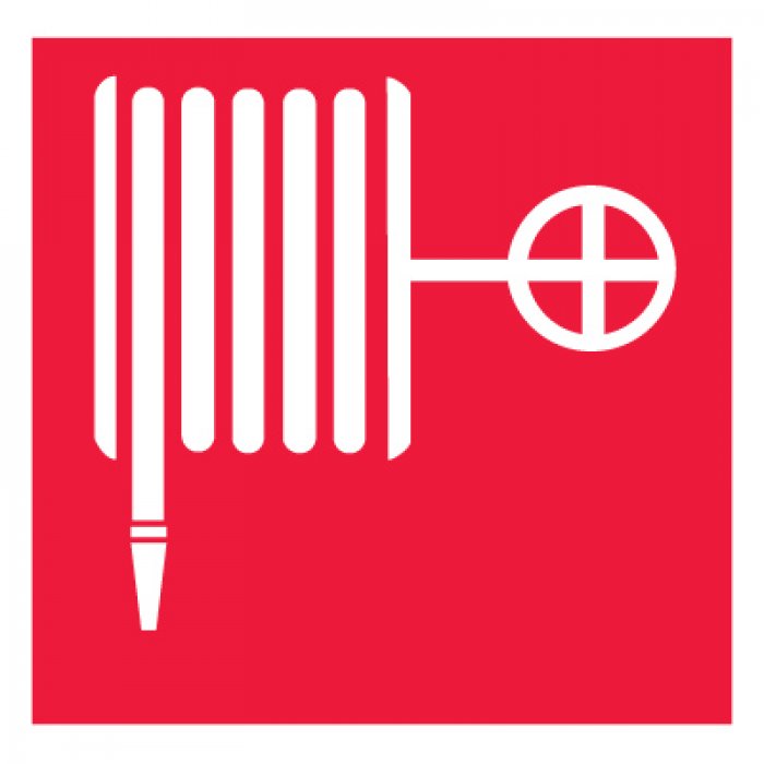 Знак F02 Пожарный кран (20x20) пластик